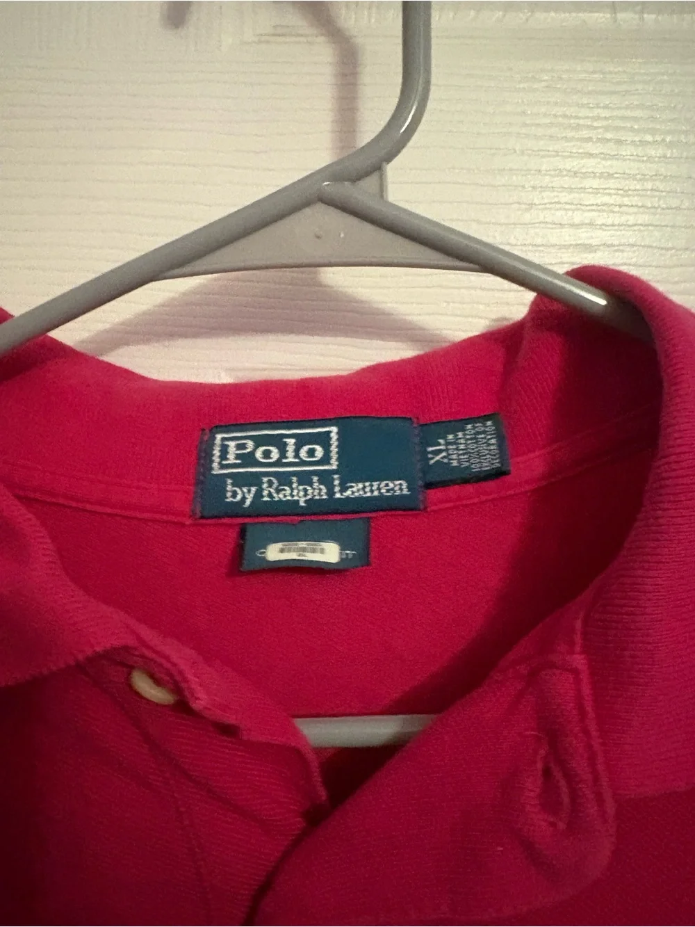 Ralph Lauren Men’s Pink Polo with Green Pony Logo